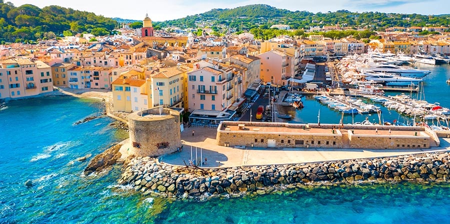 Blick auf den Hafen von St. Tropez