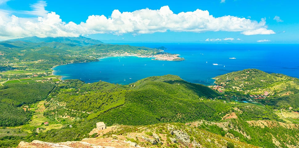 Panoramablick auf Elba