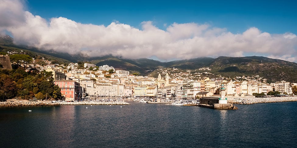 Blick auf die Altstadt von Bastia